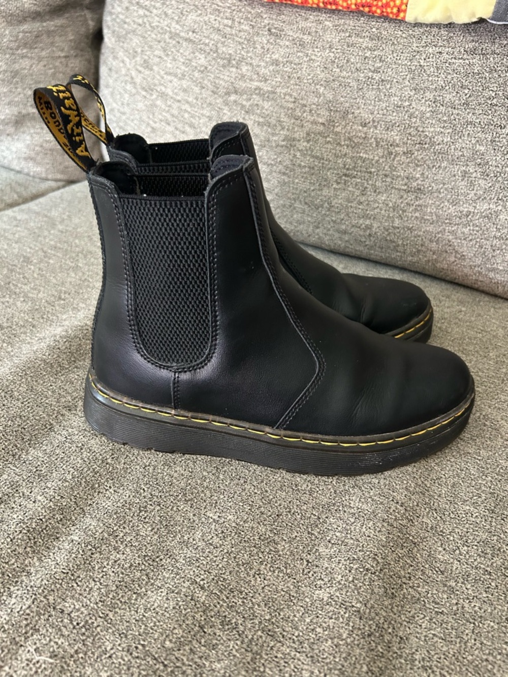 Dr Martens Dorian Black Leather Chelsea Boot Womens Size 6 - Picture 8 of 12